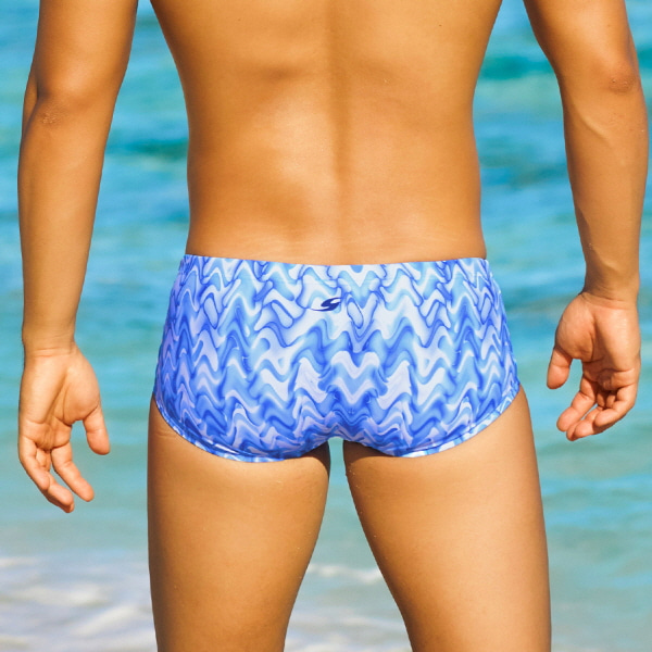 센티 / 남자 세미 숏사각 수영복 플루토 BL MSP-23470 + 디자인 수모 증정