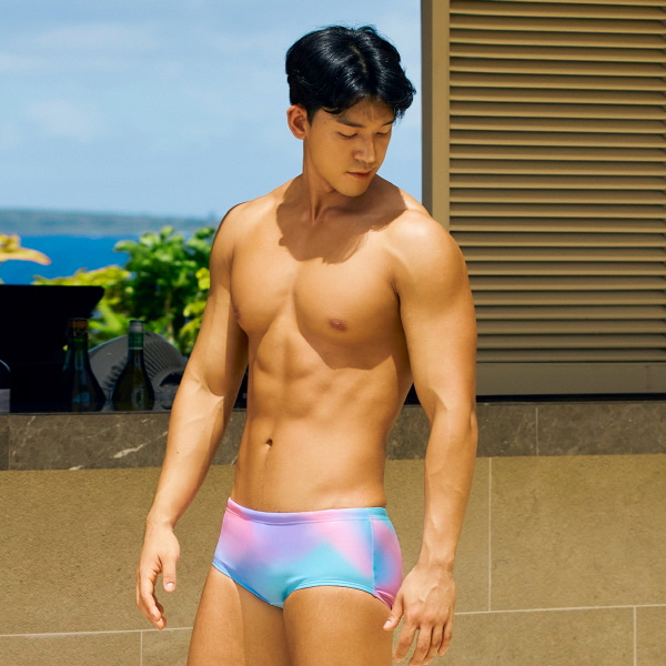 센티 / 남자 세미 숏사각 수영복 데이드림 BL MSP-23467 + 디자인 수모 증정