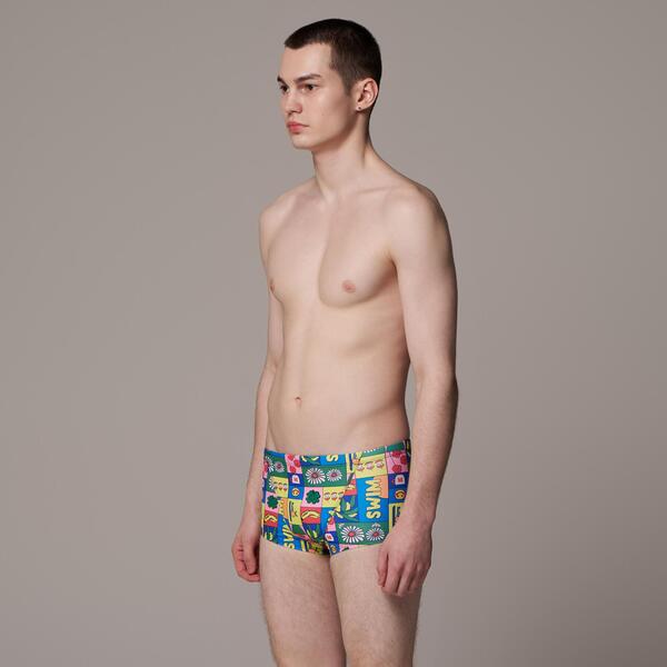 랠리 남자 실내 수영복 숏사각 레귤러 OSMR682 디자인 수모 증정