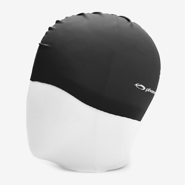 피닉스 실리콘 로고 수영모 솔리드형 PSC-01 블랙