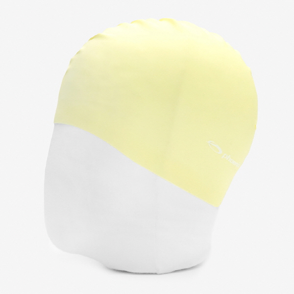 피닉스 실리콘 로고 수영모 솔리드형 PSC-01 레몬