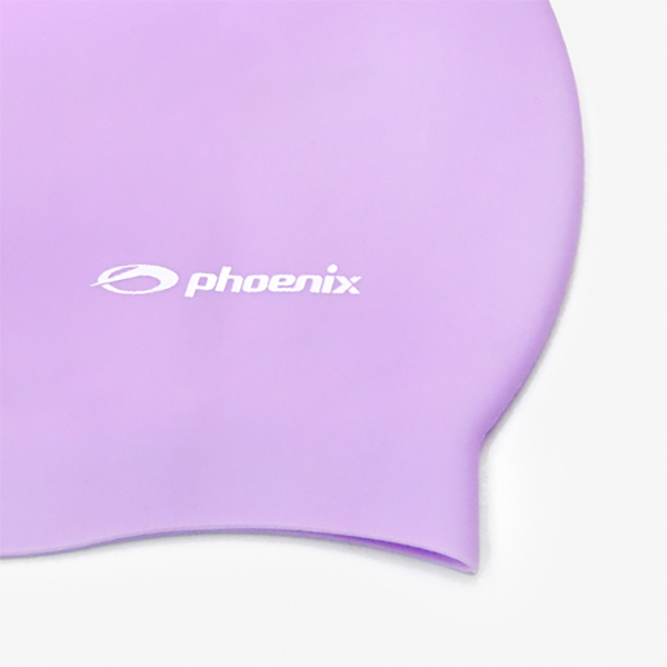 피닉스 실리콘 로고 수영모 솔리드형 PSC-01 바이올렛