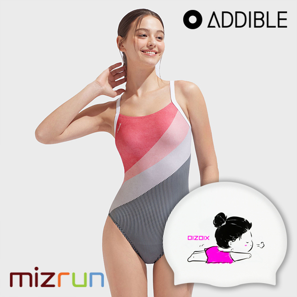 애디블 / 여자 수영복 세트 	ASWPK031 + 디자인 수모 증정