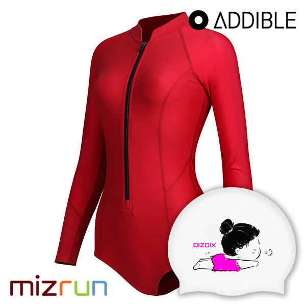 애디블 / 여자 수영복 세트 ASWRE017-1 + 디자인 수모 증정