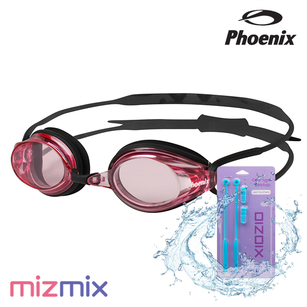 피닉스 / 씨파이어 노미러 수경 PN-1000 Pink + 코드형 귀마개 세트 -