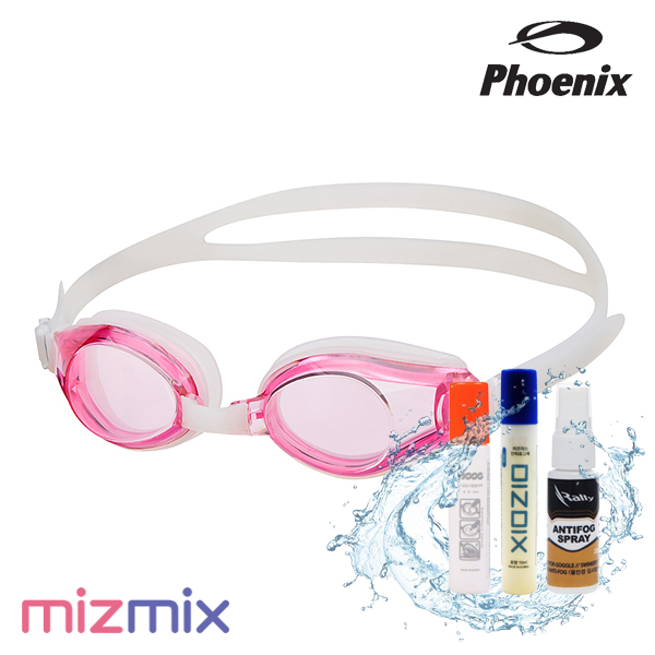 피닉스 / 노미러 수경 PN-205 Pink + 안티포그 세트