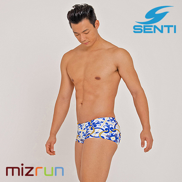 센티 / 남자 숏사각 수영복 모로칸블루 Blue MSP-21461