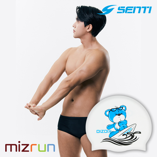센티 / 블랙스완 세미 숏사각 남자 실내 수영복 MSP-3001 디자인 수모 증정