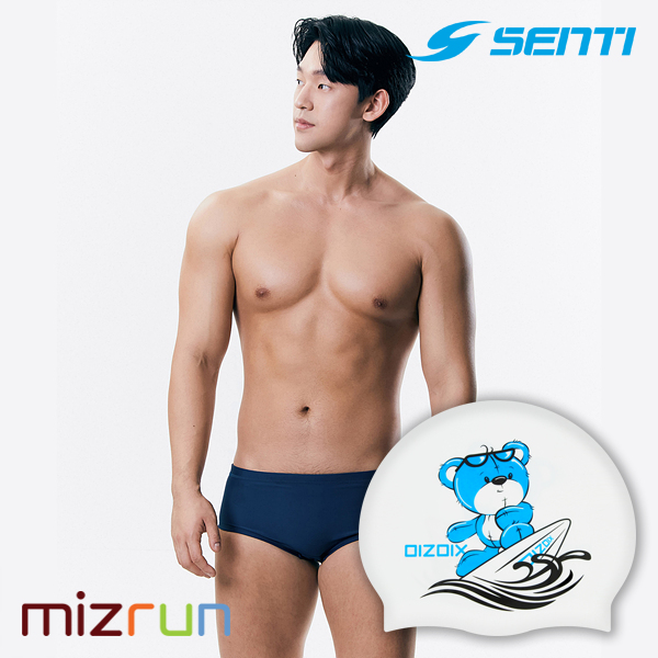 센티 / 팔레트 NV 세미 숏사각 남자 실내 수영복 MSP-3002 디자인 수모 증정