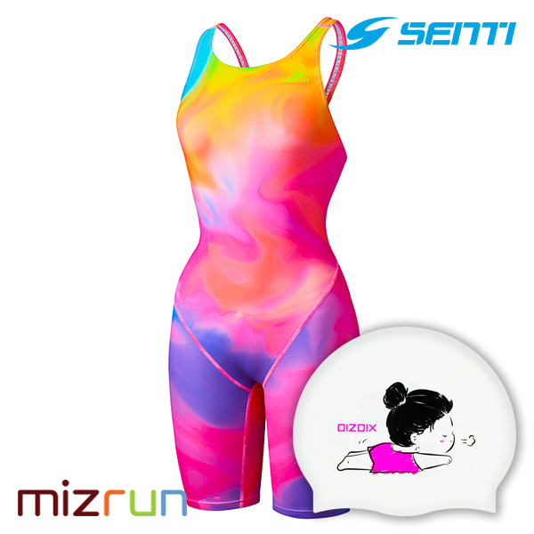 센티 / 여자 수영복 세트 WSDT-23101 + 디자인 수모 증정