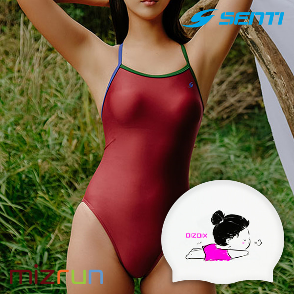 센티 / 여자 수영복 세트 WSM-2081 + 디자인 수모 증정