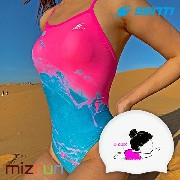센티 / 여자 수영복 세트 WSM-20931 + 디자인 수모 증정