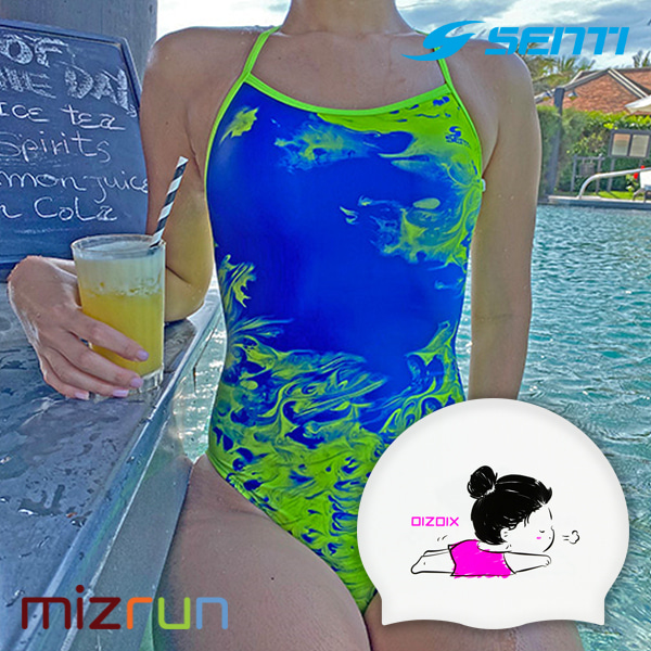 센티 / 여자 수영복 세트 WSM-20933 + 디자인 수모 증정