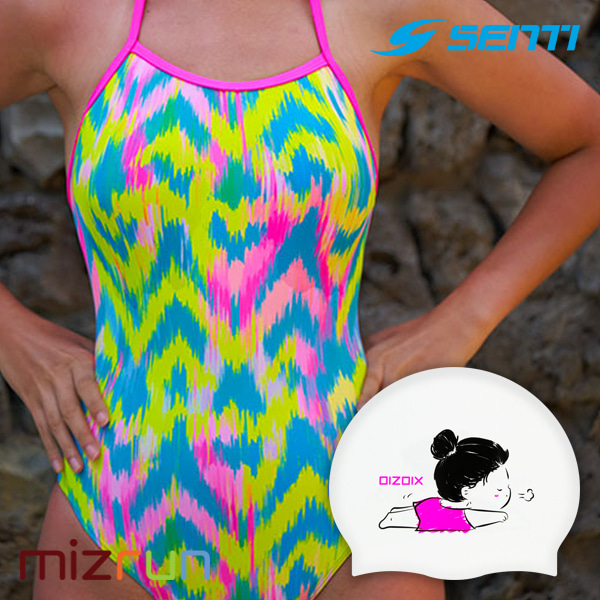 센티 / 여자 수영복 세트 WSM-21939 + 디자인 수모 증정