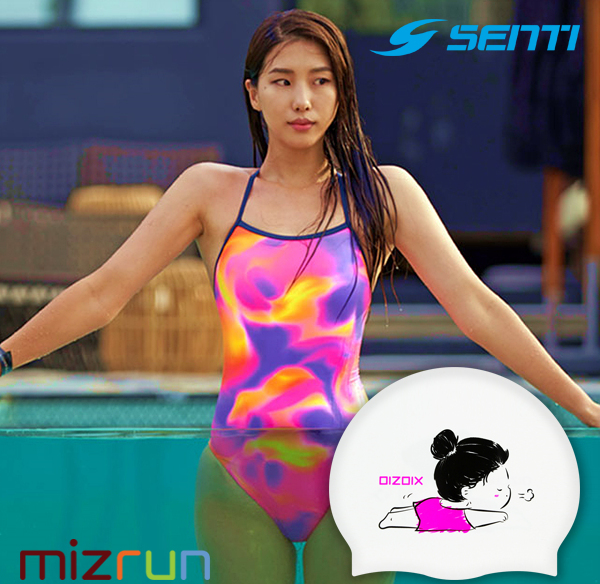 센티 / 여자 수영복 세트 WSM-21943 + 디자인 수모 증정