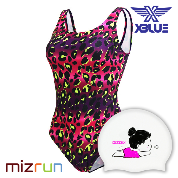엑스블루 / 여성 아쿠아복 수영복 XBL-0021-37 + 디자인 수모 증정